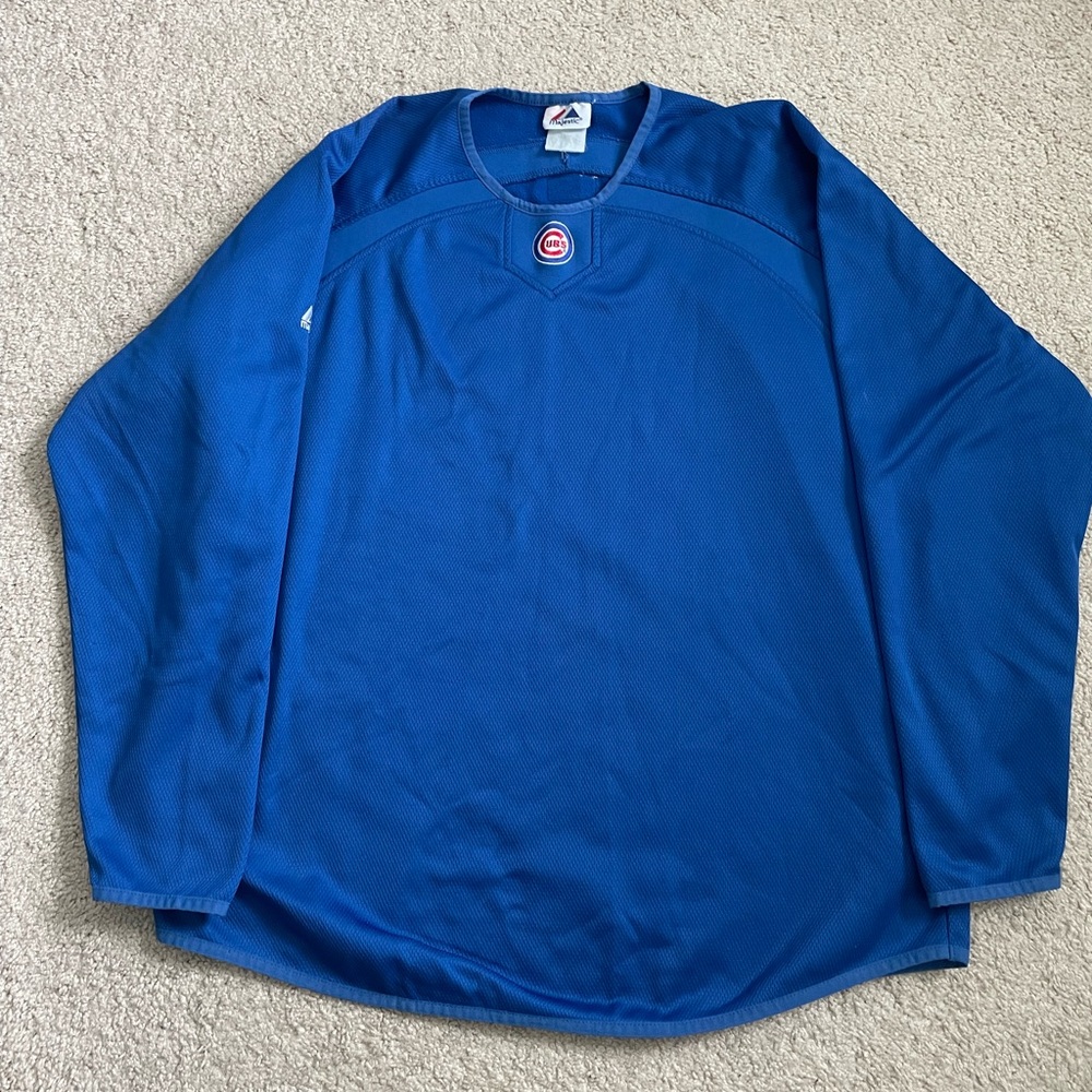 Majestic Royal Blue Long Sleeve Jersey